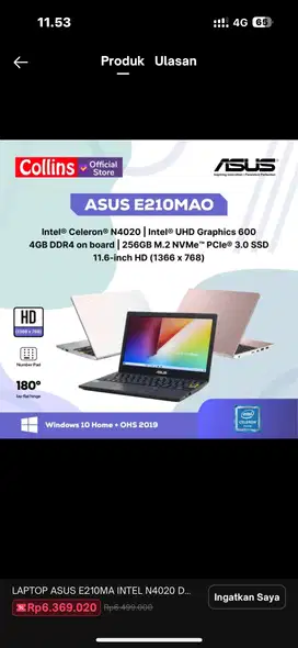 Laptop Asus E210MA 11,6inch