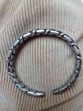 Gelang Papua stainless baja putih anti karat