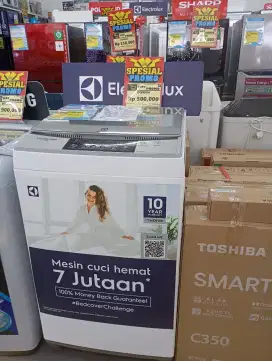 Cicilan Bunga Bisa 0% Mesin Cuci Elextrolux Top Loading