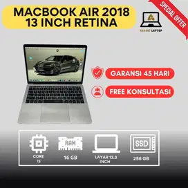 MACBOOK AIR 2018 13 INCH RETINA CORE I5 RAM 16GB SSD 256GB