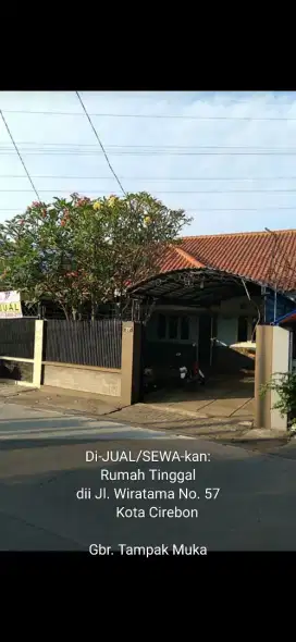 Dijual Rumah Tinggal Strategis Tepi Jalan, Cirebon Kota