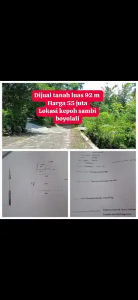 Tanah murah meriah Kepoh Sambi Boyolali hanya 55juta