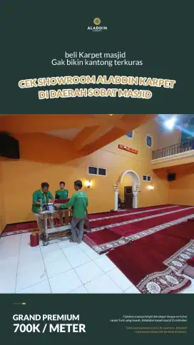 Sambut ramadhan dengan karpet masjid berkualitas dari Aladdin