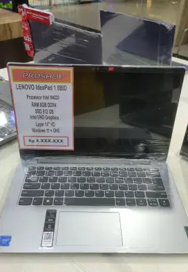 (BARU) Laptop Lenovo Ideapad 1 8BID Ram 8GB New