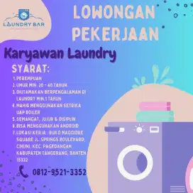 Lowongan Kerja Laundry Setrika Uap Gading Serpong Tangerang