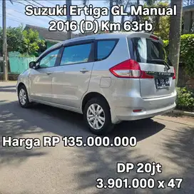 Antik km 63rb.. Suzuki Ertiga GL Manual 2016 (D)