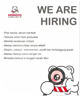 HIRING STAFF TOKO