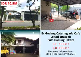 Ex Gudang Catering ada Cafe Lokasi strategis Pulo Gadung Jaktim