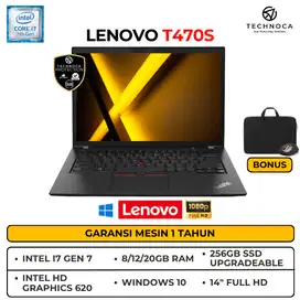 LENOVO THINKPAD T470S I7 GEN 7 RAM 8GB SSD 256GB GARANSI 1 TAHUN