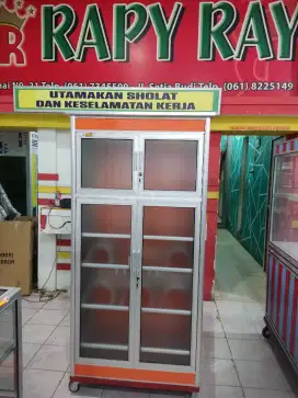 rak piring 2pintu 80x45x175 sama roda