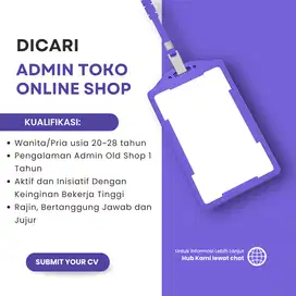 Admin Online Shop Daerah Pantai indah kapuk