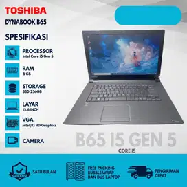 LAPTOP TOSHIBA DYNABOOK B65 CORE I5 GEN5 RAM 8/256GB MURAH BAGUS M-WKJ