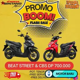 ️[Motor Baru] PROMO MOTOR BEAT DP 700 RB, POTONGAN TENOR SAMPAI 3X!!!