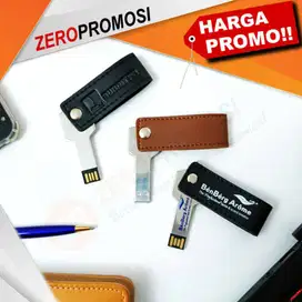 Souvenir Flashdisk Kunci Cover Kulit Custom