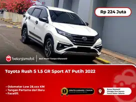 [LOW KM 28RB] Toyota Rush S 1.5 GR Sport AT Facelift Putih 2022/2023