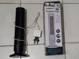 Kipas Angin Meja/USB Tower Fan,Merk Tuumyy,ada 2 Speed,murah,NET