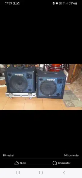 Dijual speaker yamaha dsr 215 original nornal mulus