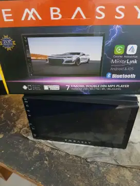 Tv mobil 7 inci mp5 merek embassy,harga unit saja