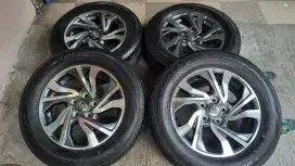 di jual velg reborn facelift r16 original+ban dunlop LM705 kondisi 95%