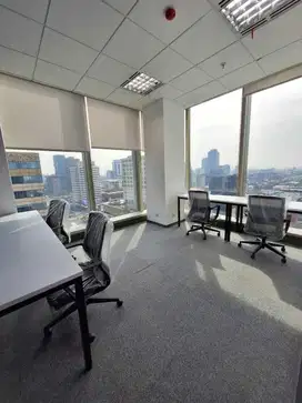 Sewa Kantor di Lippo Thamrin Dekat MRT Furnished 6 Pax Jakarta Pusat