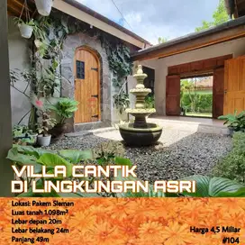 VILLA CANTIK DI LINGKUNGAN ASRI