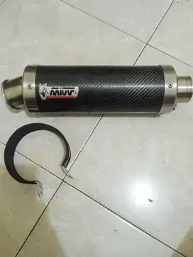 Exhaust Silencer Knalpot/Muffler Karbon merk Mivv Original inlet 55mm