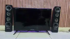 TV LED Polytron 24 in dan speaker tower