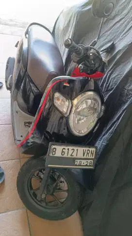 Honda Scoopy hitam 2018 lengkap