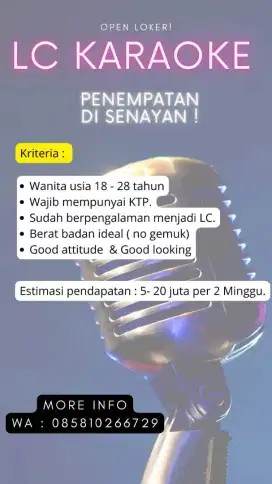 LOWONGAN KERJA KARAOKE