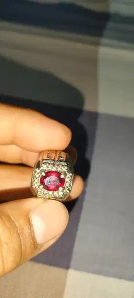 Batu cincin permata garnet merah srilangka