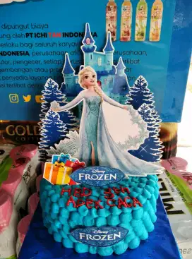 Kue ulang tahun disnep frozen
