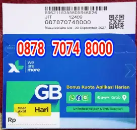 Nomor cantik kartu perdana XL 8000