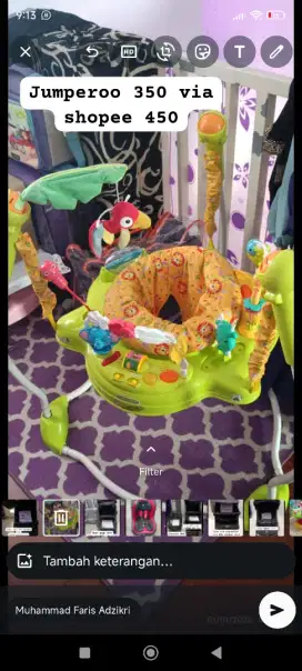 Jumperoo preloved merk baby elle