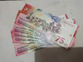 Uang Hut Indonesia 75k koleksi