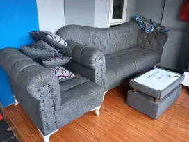 Dijual sofa dan kulkas 2 pintu