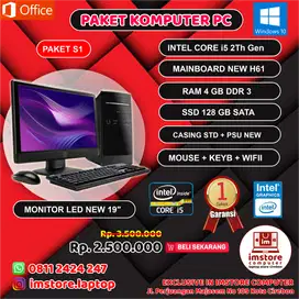 KOMPUTER PC SET PAKET LENGKAP GARANSI 1 TAHUN