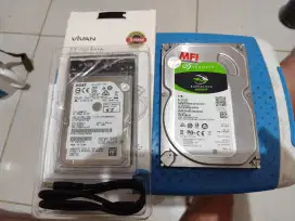 Hardisk PC Seagate 1 TB dan Hardisk External 1TB