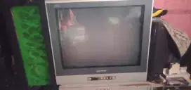 Mau jual tv tabung tape politron 21 incihi no minus siap pakai