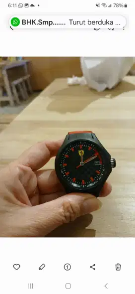 Jam tangan rubber wanita