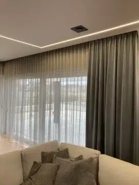 Jual tirai jendela gordyn hordeng gorden wallpaper dinding rollblind v