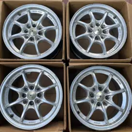 Velg mugen mf08 ring 15 lebar 6,5 et42 silver bandung