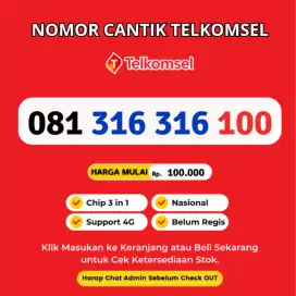 Nomor Cantik Telkomsel Murah