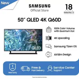 Smart tv QLED Samsung 50 new bisa tukar tambah