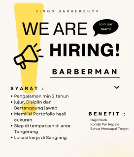 Lowongan Barberman Capster Tangerang