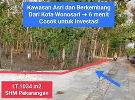 Dijual Tanah murah strategis di Wareng Wonosari Gunungkidul