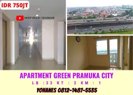 Jual Cepat Apartment Green Pramuka Tower Penelope view Jalan 2BR