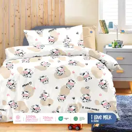 Seprei katun motif sapi mo