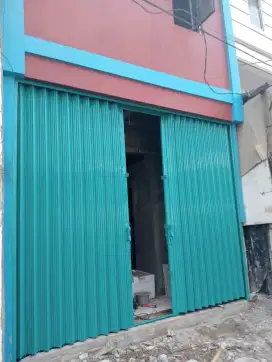 rolling door folding gate servis baru seken