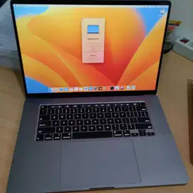 Macbook Pro 16 Inch 2019 Bekas seperti Baru Lengkap