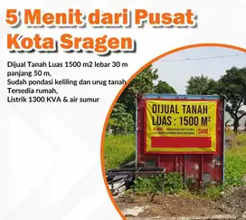 DIJUAL TANAH MURAH, LUAS DI TANGKIL SRAGEN DEKAT PUSAT KOTA SRAGEN